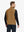 Back upper body of windproof golf vests with zip pockets, showing structure in brown tone