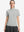 Front upper body shot of model wearing light grey women's breathable 1/4 zip pullover golf shirts