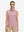 Front upper body view in lavender of women's 4 buttons golf polo shirts.