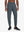 Front lower body view of model wearing DARK GREY Performance Tapered Sports Joggers