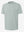 Front full body view in light green heather of moisture wicking heather round neck athletic t-shirts.