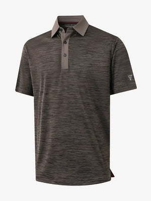 3D render showcasing textured dark brown heather fabric