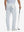 Back view of soft lightweight casual golf pants with 5 pockets, clean fit and structure in misty grey.
