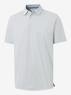 3d render of light grey white comfy breathable pin-stripe texture golf polos