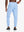 Back lower body view of model wearing LIGHT BLUE Performance Tapered Sports Joggers