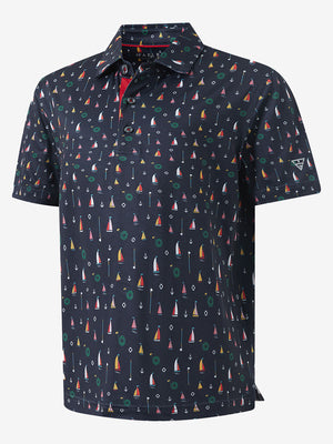 Polos elásticos ligeros con estampado juvenil