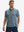 Male model front upper body wearing Performance quick dry print golf polos, sleek camo fragments look