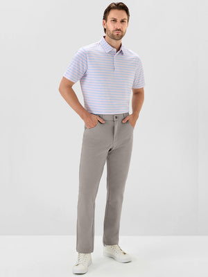 Textured Proflex Chino Pants With 5 Pockets