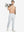 Full body front view of model wearing Water Resistant Comfy Fleece Golf Joggers in misty grey