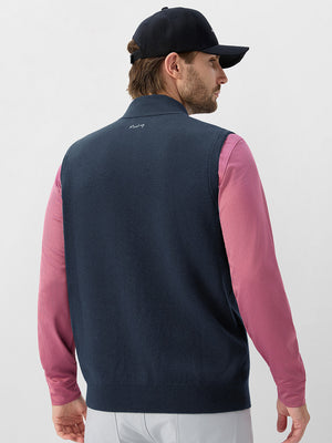 Luxury Wool Blend Full Zip Sweater Vests