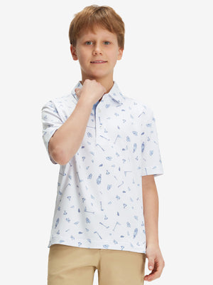 Polos elásticos ligeros con estampado juvenil