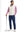 Full-body shot of model with golf club wearing navy water-resistant stretch heat-tech winter trousers