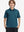 Front upper view of Kids stripe golf polos showing crisp stripes in turquoise stripe