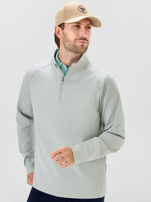 Colorblock Stripe Raglan Quarter Zip