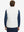 Back view of model wearing Lightweight Water Resistant Puffer Vest in white