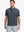 Model half-body front view wearing DARK GREY Cotton Blend Plain Shirt.