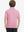 Back upper body of Kids stripe golf polos with clean lines and rose stripe tone