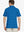 Back half-body view showing the classic stripe design of the Dark Blue Yarn Dyed Stripe Polo