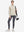Women's Water-Resistant Stretch Fleece Lined Jacket in light khaki , model holding golf bag