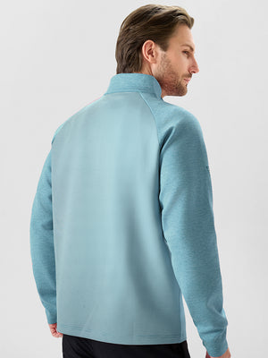 Colorblock Stripe Raglan Quarter Zip