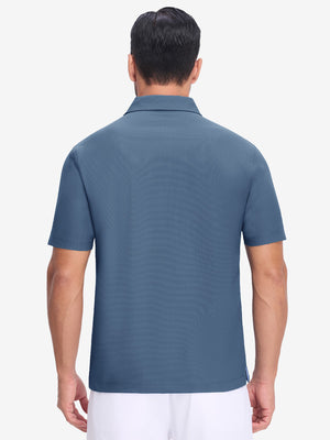 Dry Fit Waffle Textured Collared Golf Shirts