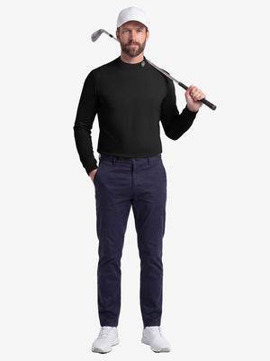 Warm Brushed Mock Neck Golf T Shirts