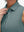 Detail view of cuff on dusty blue women's 4 buttons golf polo shirts