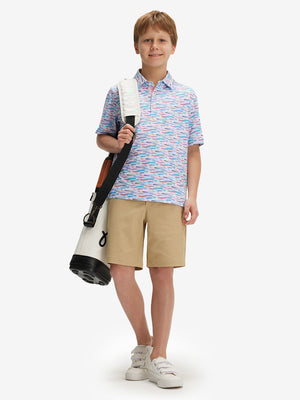 Polos elásticos ligeros con estampado juvenil