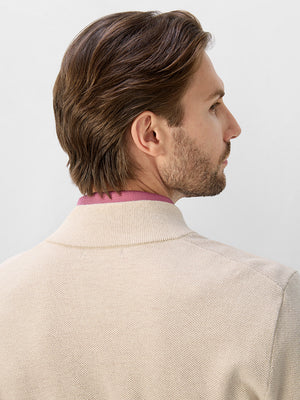 Wool Full Zip Sweater Bomber Jackets
