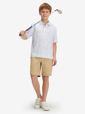 Polos elásticos ligeros con estampado juvenil