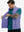 Close-up of water-resistant fleece golf vests pocket holding a phone, practical detail in lavender