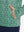 Model with both hands in pockets wearing youth full print stylish hoodies pullover in green rugby.