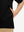 Detail shot of pocket on black water-resistant short sleeve q-zip hoodie for boys