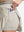 Detail view of inner pocket on oyster gray women's moisture-wicking athletic tennis skirts