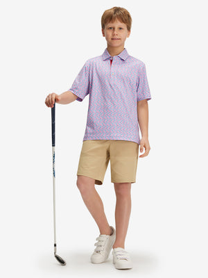 Polos elásticos ligeros con estampado juvenil