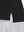 Detail view of hem on black women's 4 buttons golf polo shirts