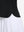 Detail view of hem on black women's 5 buttons collared polo shirts