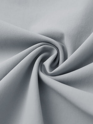 Quick dry casual dress pants, close-up of breathable fabric in glacier grey with smooth texture and lightweight feel