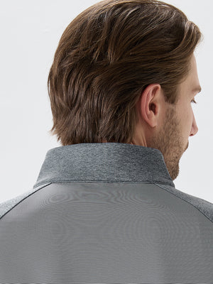Colorblock Stripe Raglan Quarter Zip