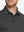 Dark Grey Heather Skin-friendly Long Sleeve Melange Polo – front view from model’s nose to chest