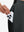 Side view of pocket on black women's lightweight athletic sweatpants