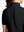 Detail view of back design on black women's breathable 1/4 zip pullover golf shirts