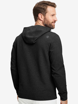 Sudadera con capucha sólida texturizada