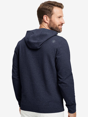 Sudadera con capucha sólida texturizada