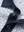 Detail view of collar on navy antlers stylish full print contrast collared golf polo shirts