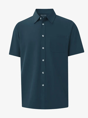 3D render highlighting the BLUE INDIGO polo’s smooth fabric texture.