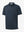 3D view highlighting Modern Fit Melange Polo in NAVY HEATHER, showcasing fabric weave and tailored fit.
